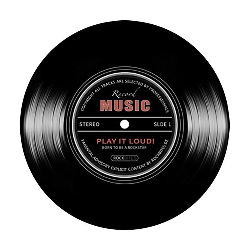 Round Vinyl Record Rug