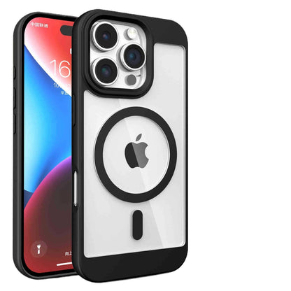 MagSafe-Compatible Clear Magnetic Case with High-Definition Transparent Back