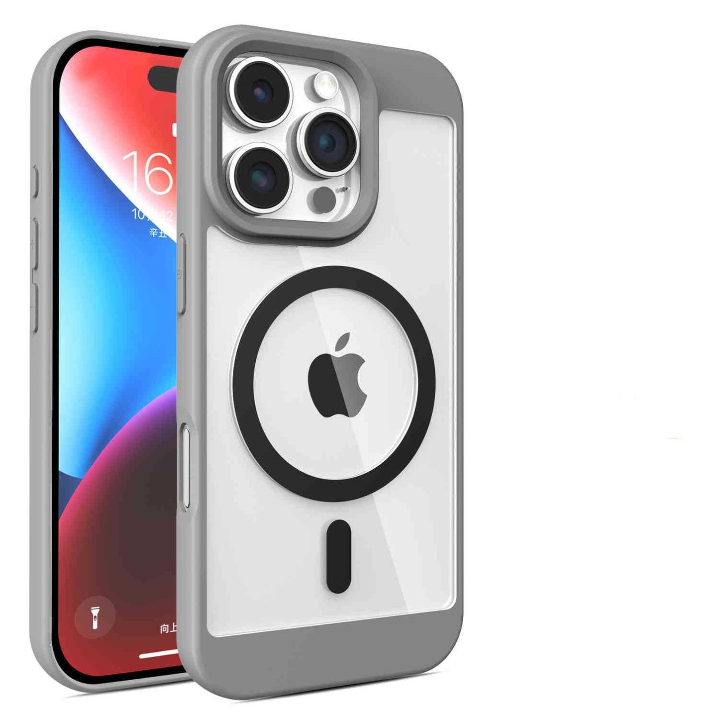 MagSafe-Compatible Clear Magnetic Case with High-Definition Transparent Back