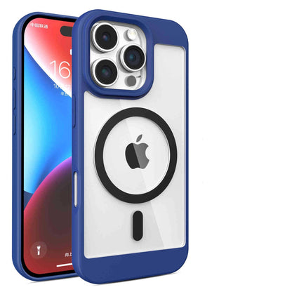 MagSafe-Compatible Clear Magnetic Case with High-Definition Transparent Back