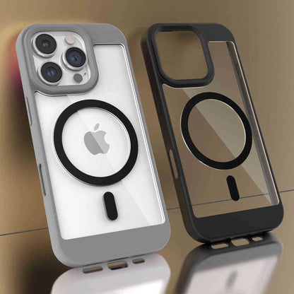 MagSafe-Compatible Clear Magnetic Case with High-Definition Transparent Back