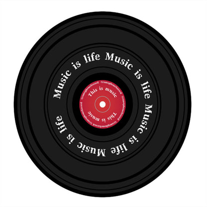 Round Vinyl Record Rug