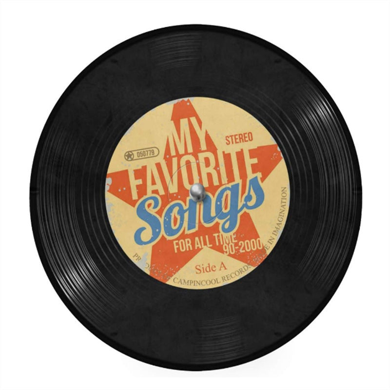Round Vinyl Record Rug