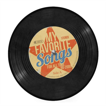 Round Vinyl Record Rug