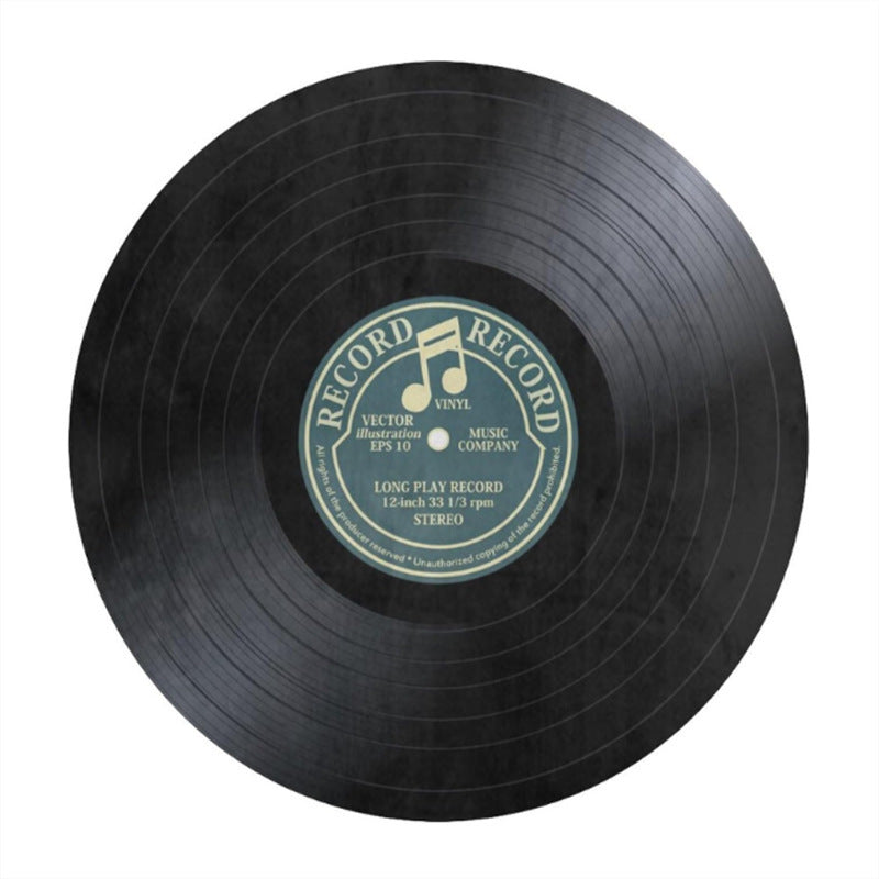 Round Vinyl Record Rug