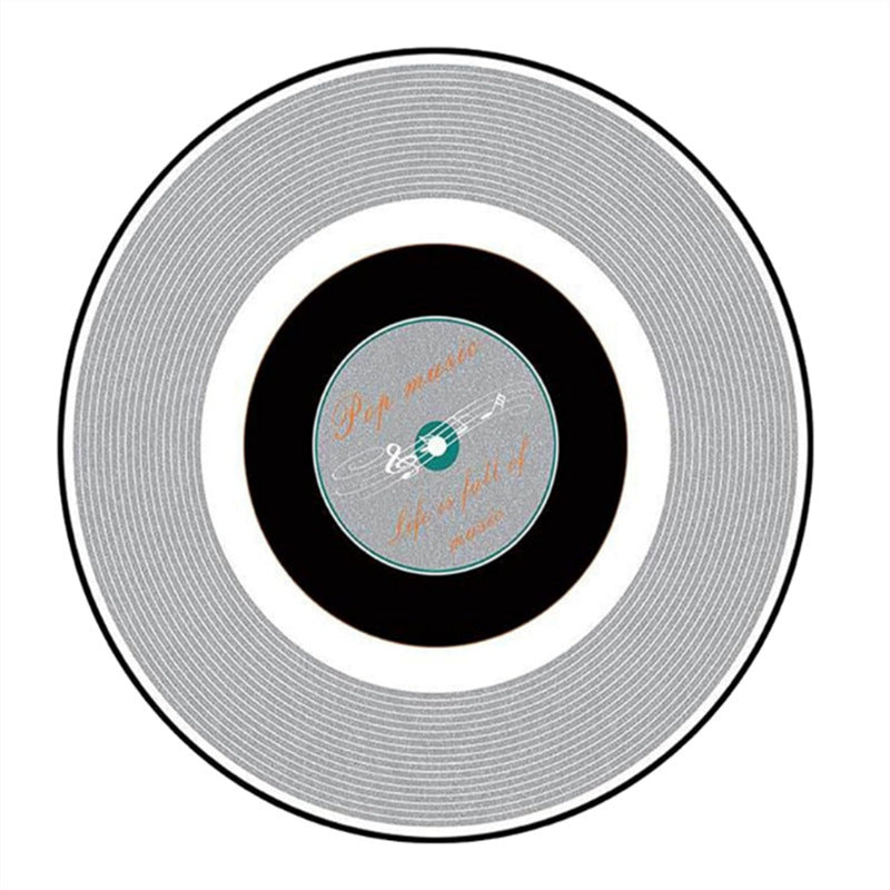 Round Vinyl Record Rug