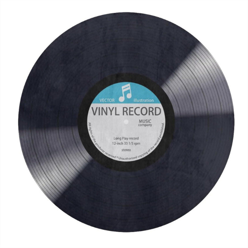 Round Vinyl Record Rug