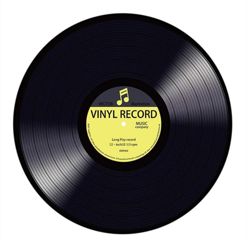 Round Vinyl Record Rug