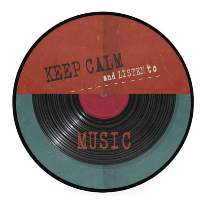 Round Vinyl Record Rug