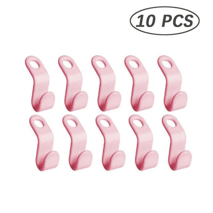 Space-Saving Clothes Hanger Connector Hooks ( 10pcs/set )