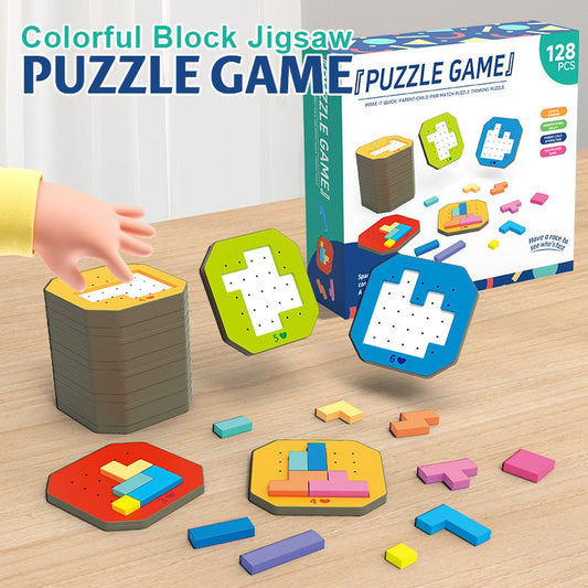 🔥LAST DAY SALE 49% OFF-👪Colorful Block Jigsaw Puzzle Game