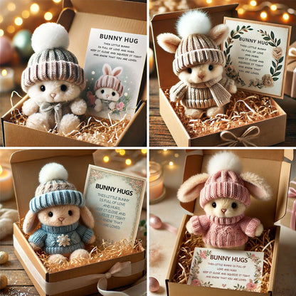 🔥Handmade🐇Mini Bunny Hug Cute Easter Gift🎁