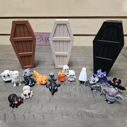 Unique & Limited Edition-Halloween Micro Minis with Coffin Container