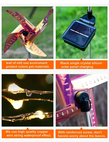 🏡Garden Solar Windmill Light-👍buy 2 get 1 free