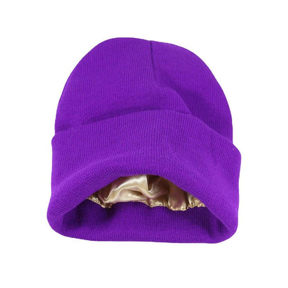 🎊Cyber Monday Deal!🎉Satin Lined Knit Beanie Hat