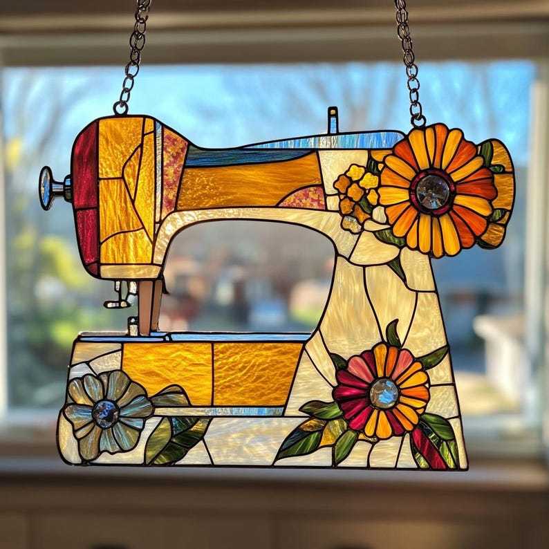🔥🔥2025 Mother's Day Gift 50% Off--Cute Sewing Machine Suncatcher Ornament