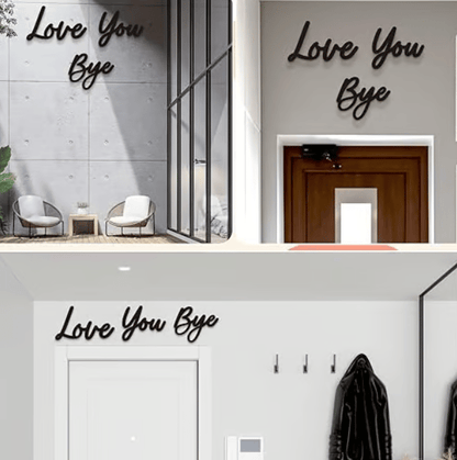 Wooden Wall Hanging Sign Decoration - No Wall Damage