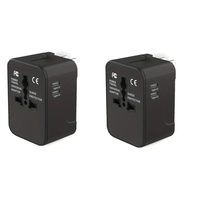Universal Travel Adapter with Dual USB Ports