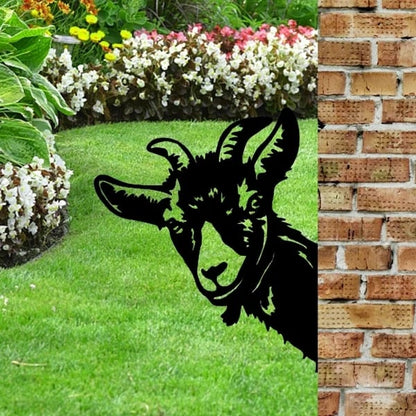 🔥LAST DAY 70% OFF🎁Peeping Metal Farm Decor Garden Decor Animal Art