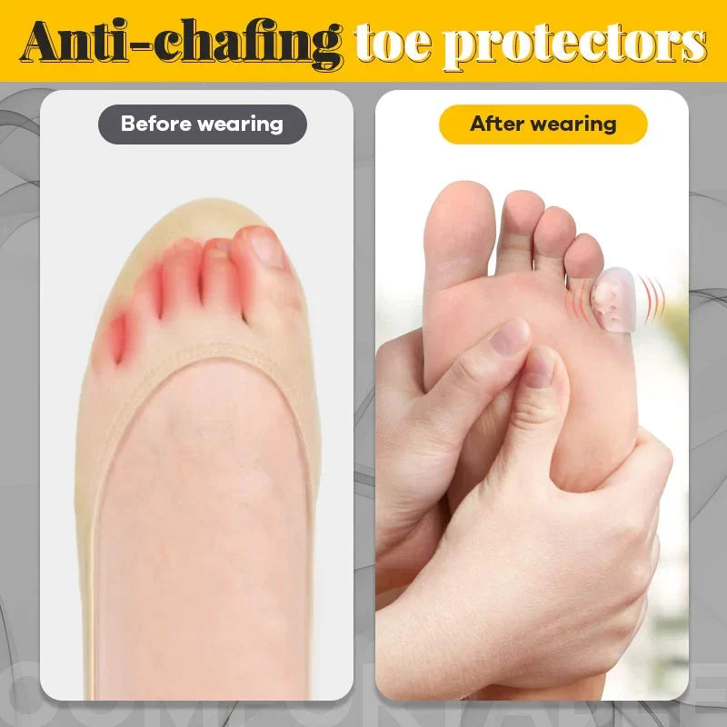 🔥 Silicone anti-friction toe protector