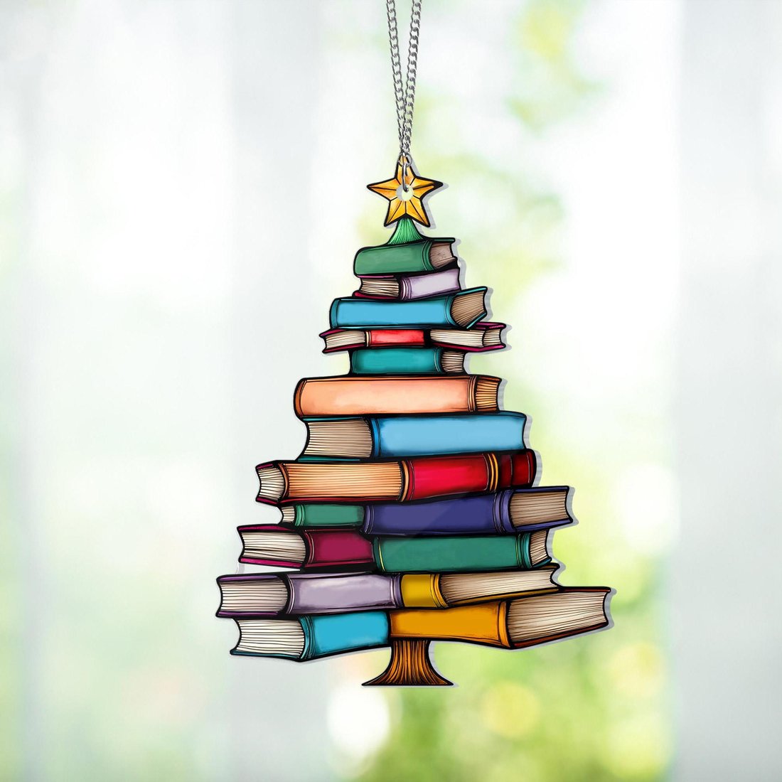 🔥LAST DAY 49% OFF - 🎄📚✨Christmas Book Tree Ornament