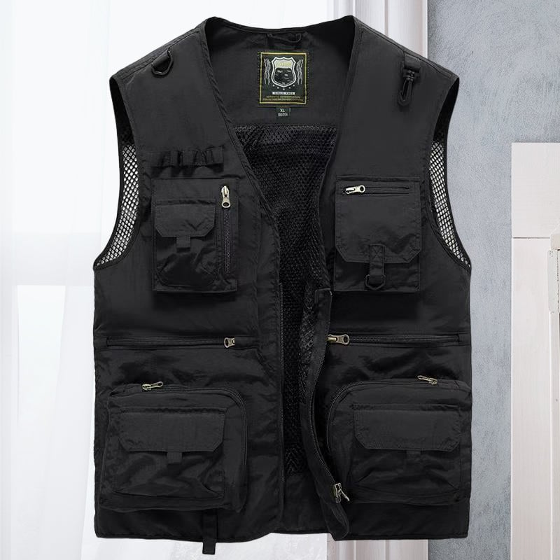🔥Last day 48% OFF - 😍Breathable Mesh Zip Cargo Vest