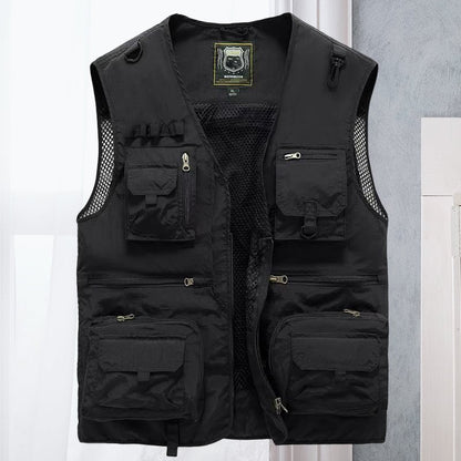 🔥Last day 48% OFF - 😍Breathable Mesh Zip Cargo Vest