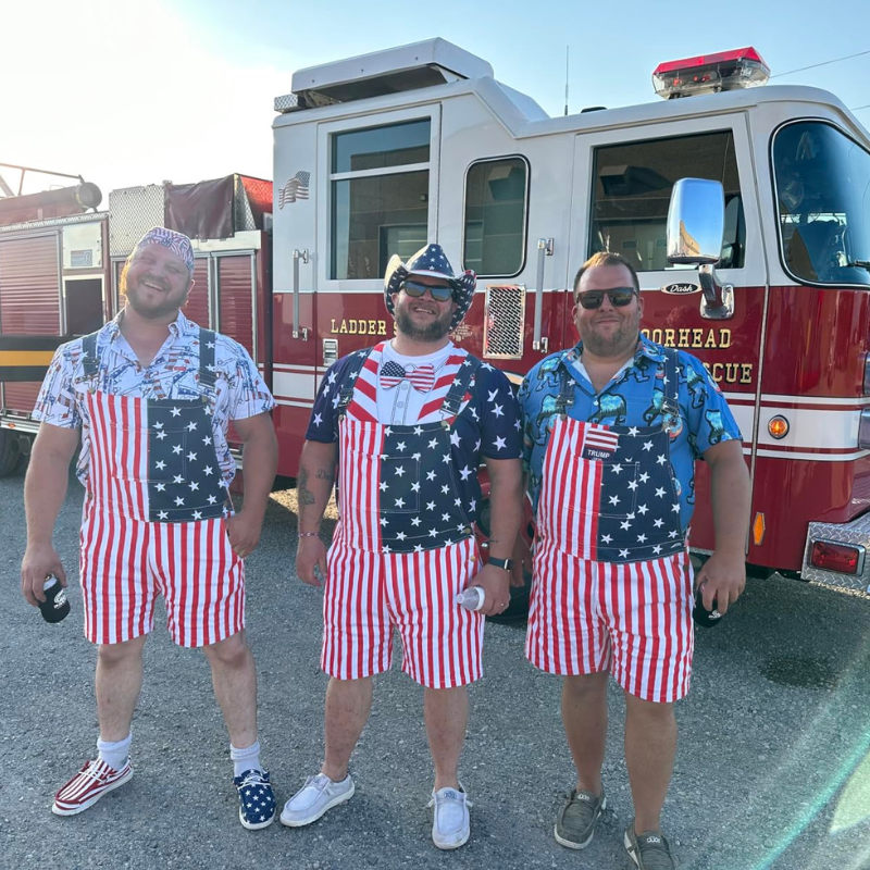💖American Flag Overalls