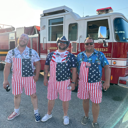 💖American Flag Overalls