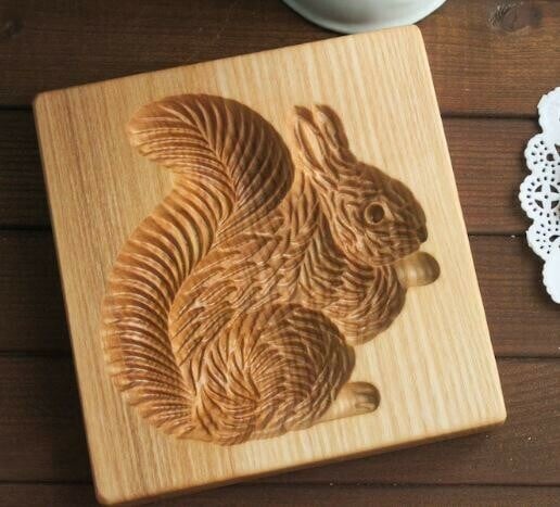 🍪Carved Wooden Pryanik Gingerbread Cookie Mold