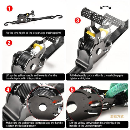 🎄Christmas Sales 49% OFF-Retractable Ratchet Straps