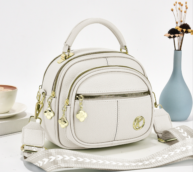 ✨Mother's Day Sale🎁multifunctional compartment Adjustable wide shoulder strap leather bag