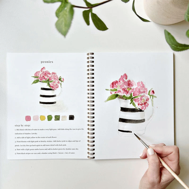 🔥LAST DAY 60% OFF - 💕Watercolor Workbook 🖼️Beginner-Friendly