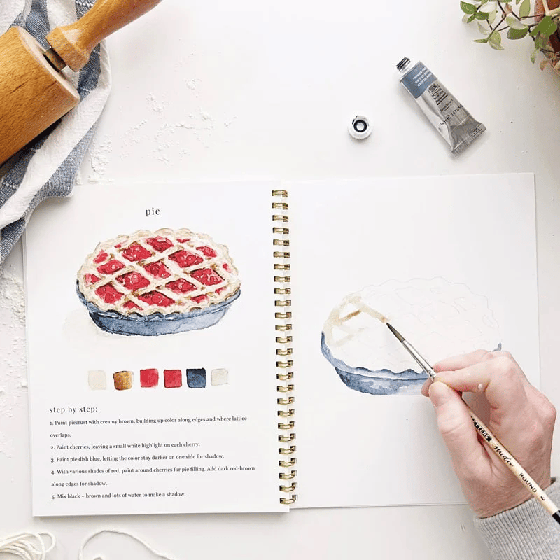 🔥LAST DAY 60% OFF - 💕Watercolor Workbook 🖼️Beginner-Friendly
