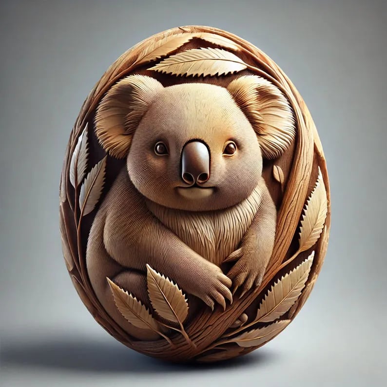 🔥Original Author🎁Animal Easter carving craft egg