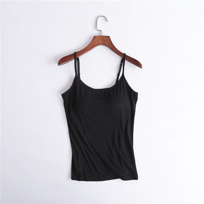 Women's Camisole With Built In Padded Bra Vest