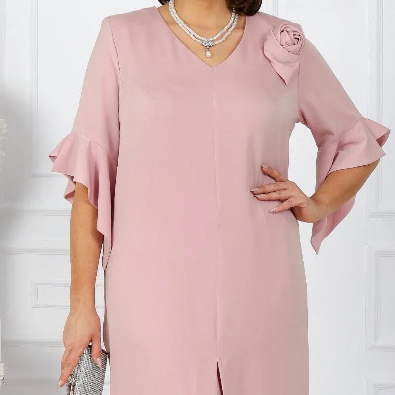 🌸Spring Specials🌸 Women's V-Neck Dress & Elastic Waist Pants Set