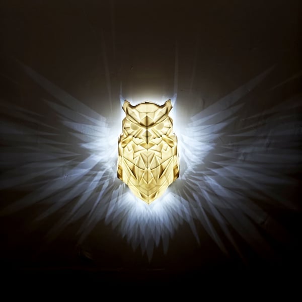 🦉 3D Animal Owl Wall Light 💡