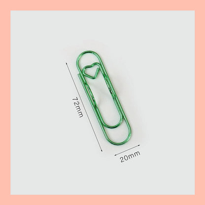 Multifunctional Metal Heart Pen Clip