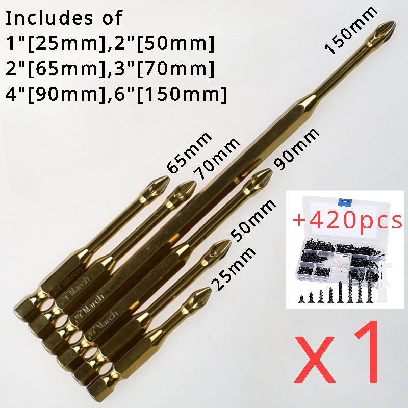 Magnetic Screwdriver Bit(S3 Alloy Steel)
