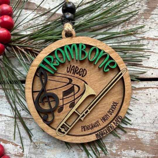 🎼Personalized Band Christmas Tree Ornament