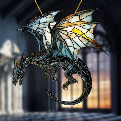 🔥Gothic Dragon Personalized Window Hanging Suncatcher