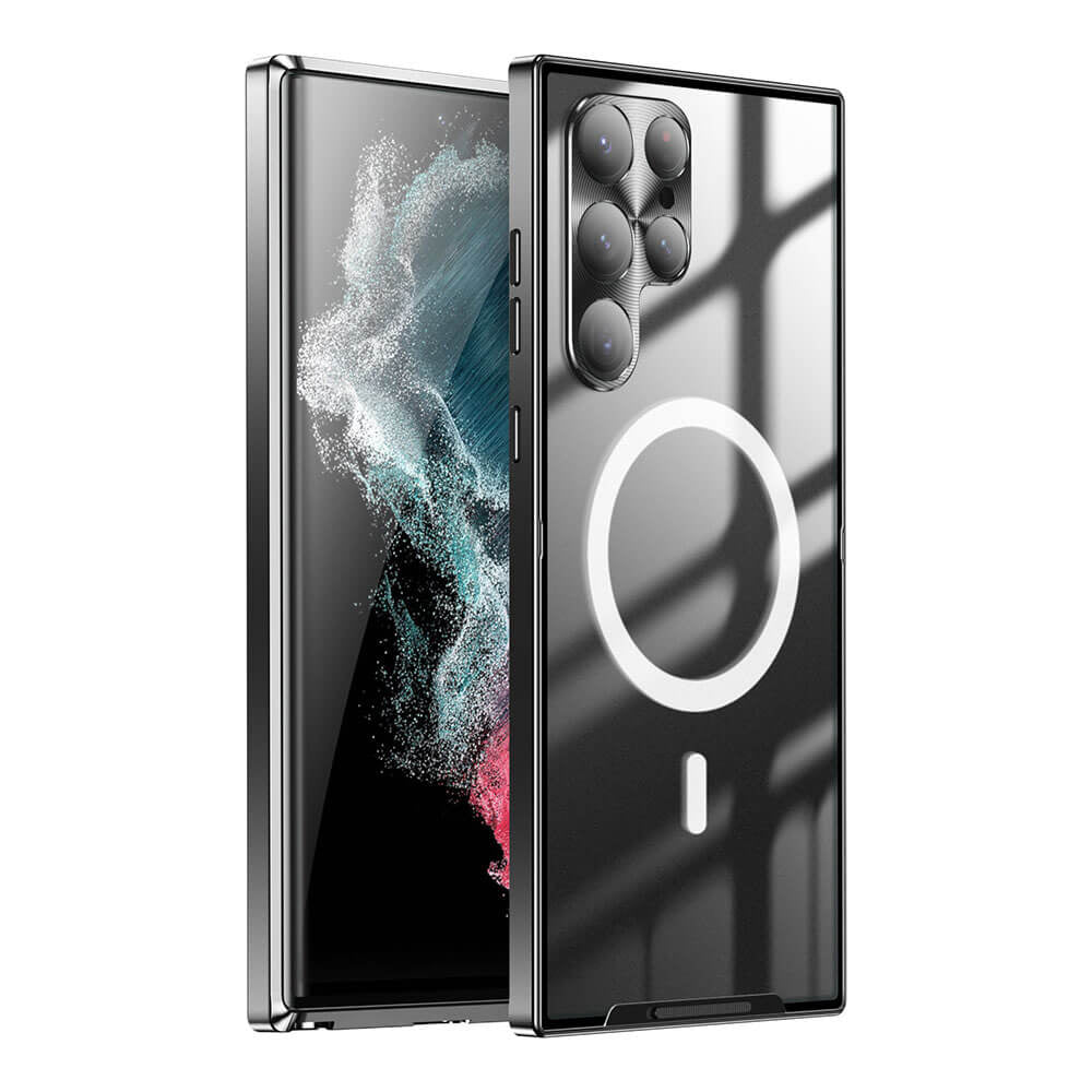 Magnetic Magsafe Metal Case for Galaxy S24 S23 S22 S21 Ultra Plus Note20 Ultra