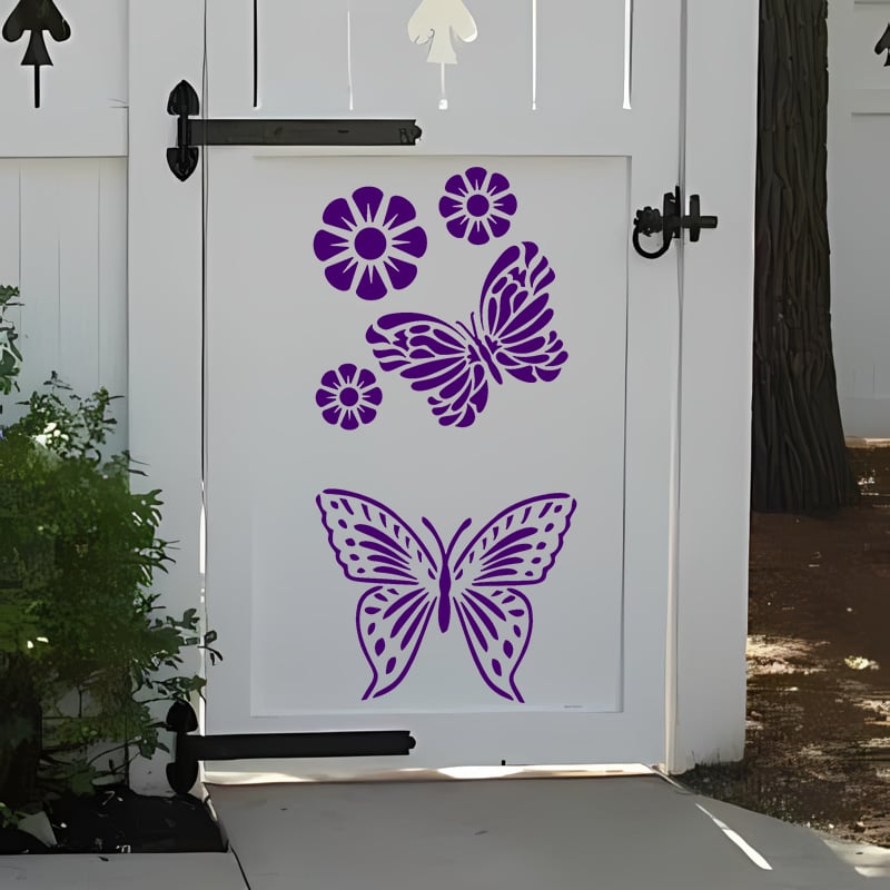 🏡New Year Spring Sale 49% OFF -Garden Fence Large Flower Stencils🌻DIY Decoration