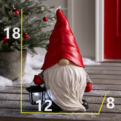 🎄Outdoor Woodland Statues with Solar Lantern🌲