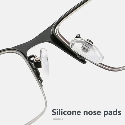 TITANIUM MULTI-FOCUS READING GLASSES PHOTOCHROMIC PROGRESSIVE DOUBLE LIGHT ANTI-BLUE LIGHT