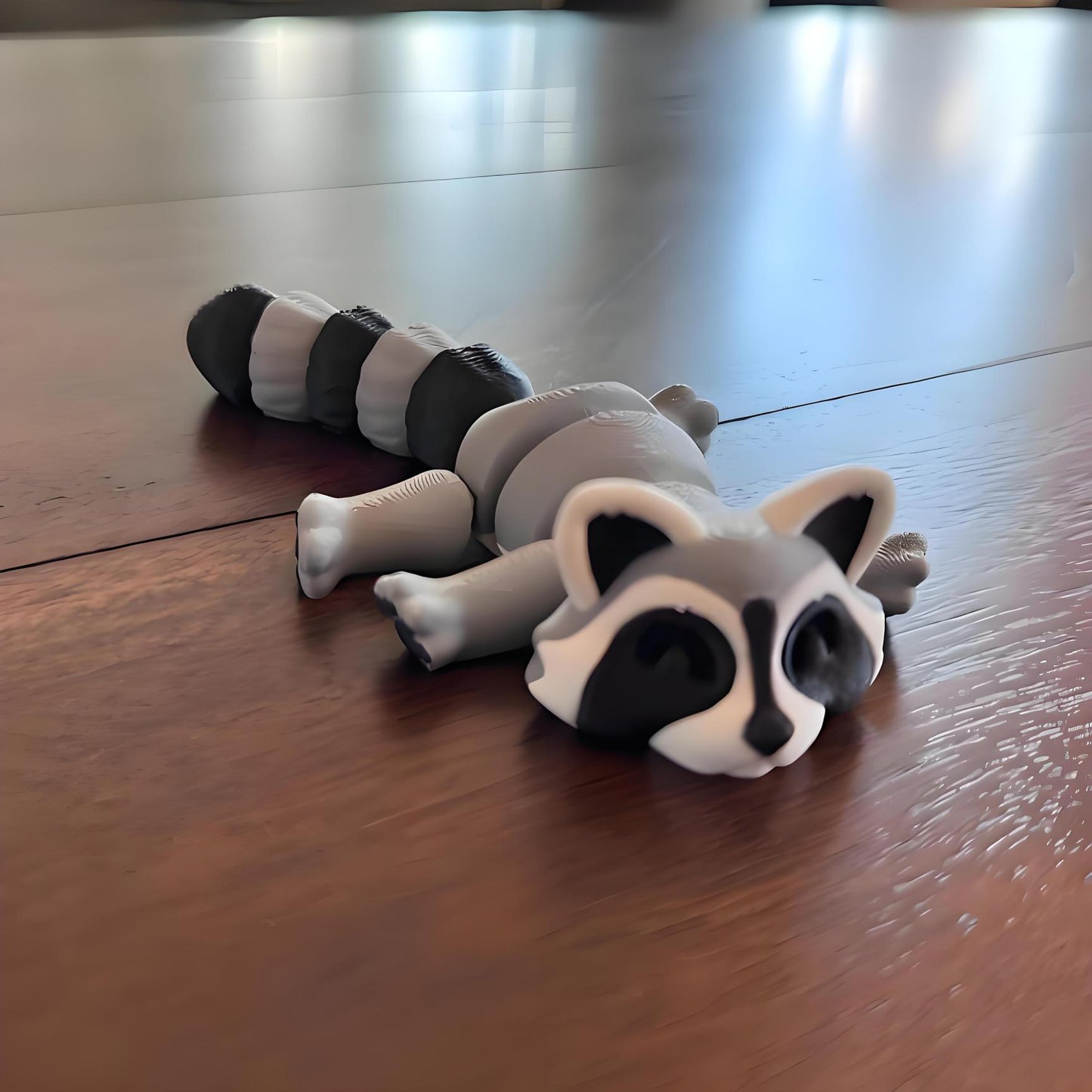 🦝🦝Adopt Your Own Mischievous 3D Printed Raccoon – With Optional Trash Can