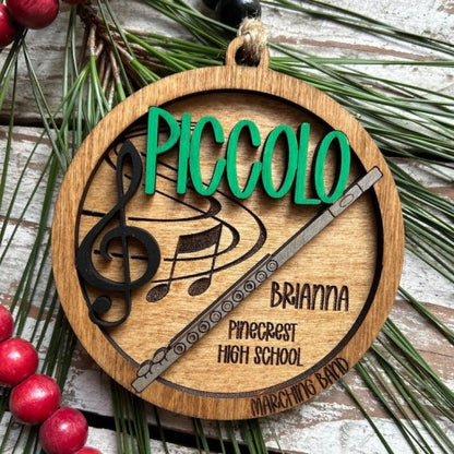 🎼Personalized Band Christmas Tree Ornament