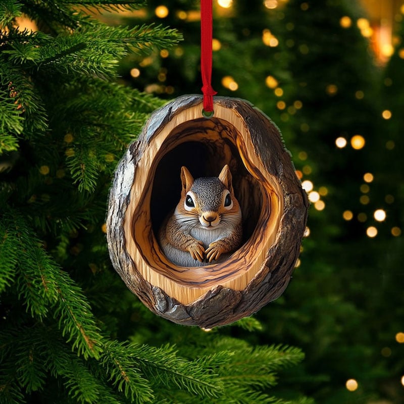 🎅 Early Christmas 49%OFF 🎅 - Christmas Tree Animal Pattern Ornament Forest Animal Decoration