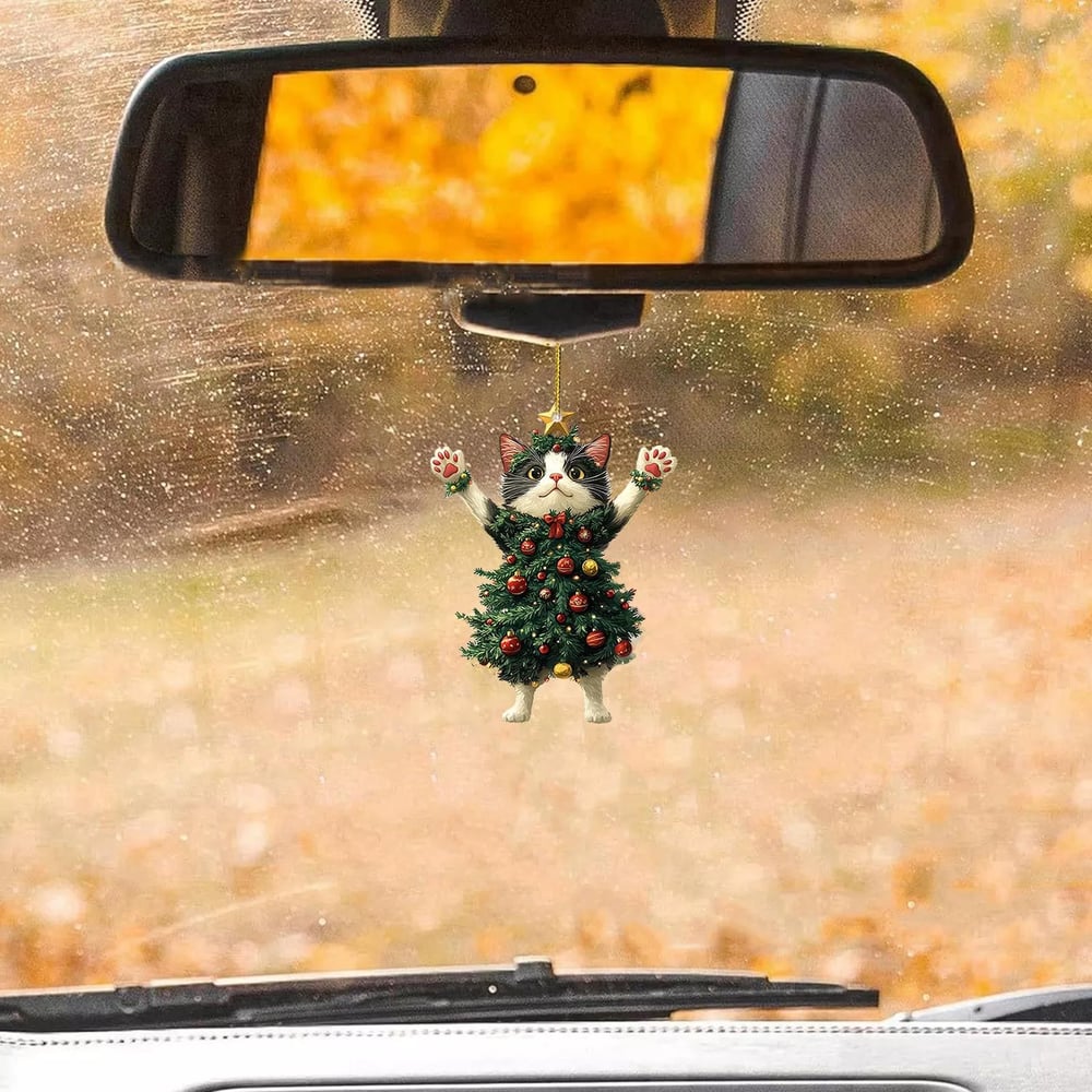 🔥Last Day Promotion 49% OFF🎁Funny Black and White Cats Christmas Ornament